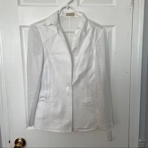 100% Capri White Blazer, size Small
